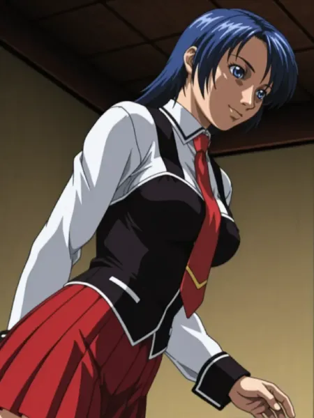 Saeki's Coven Short Blue Hair Member - New Bible Black(Shin Baiburuburakku/新バイルブラック)/Bible Black: N V1