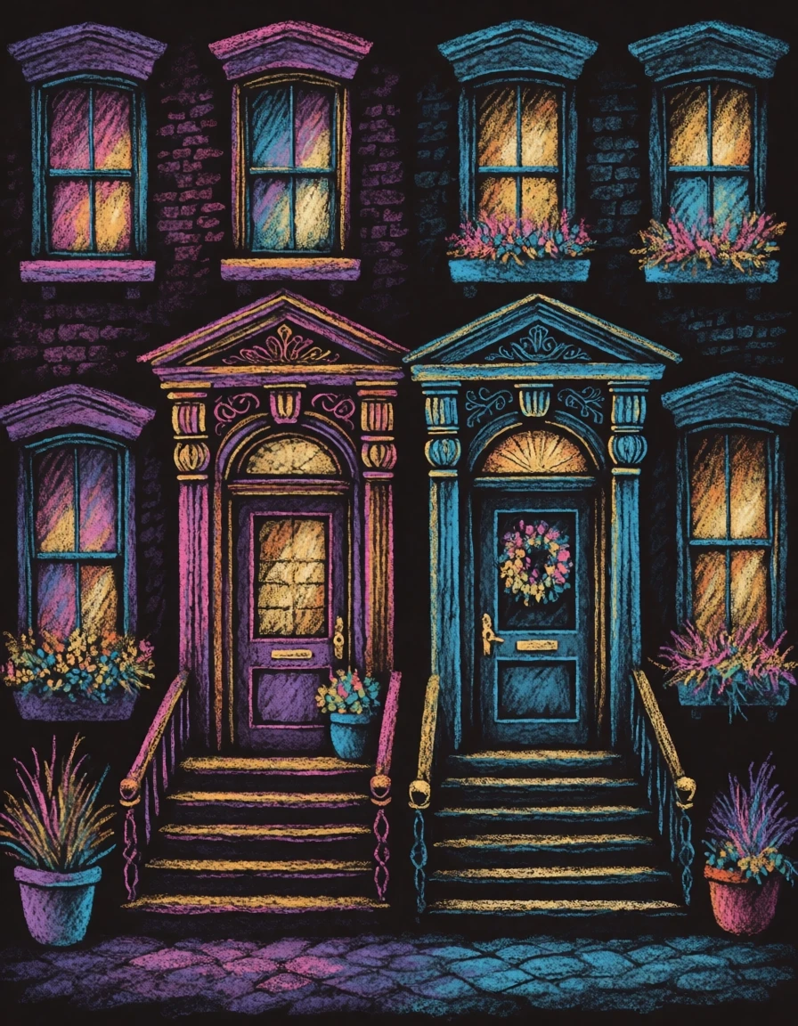 013 - Pastels on Black krea2