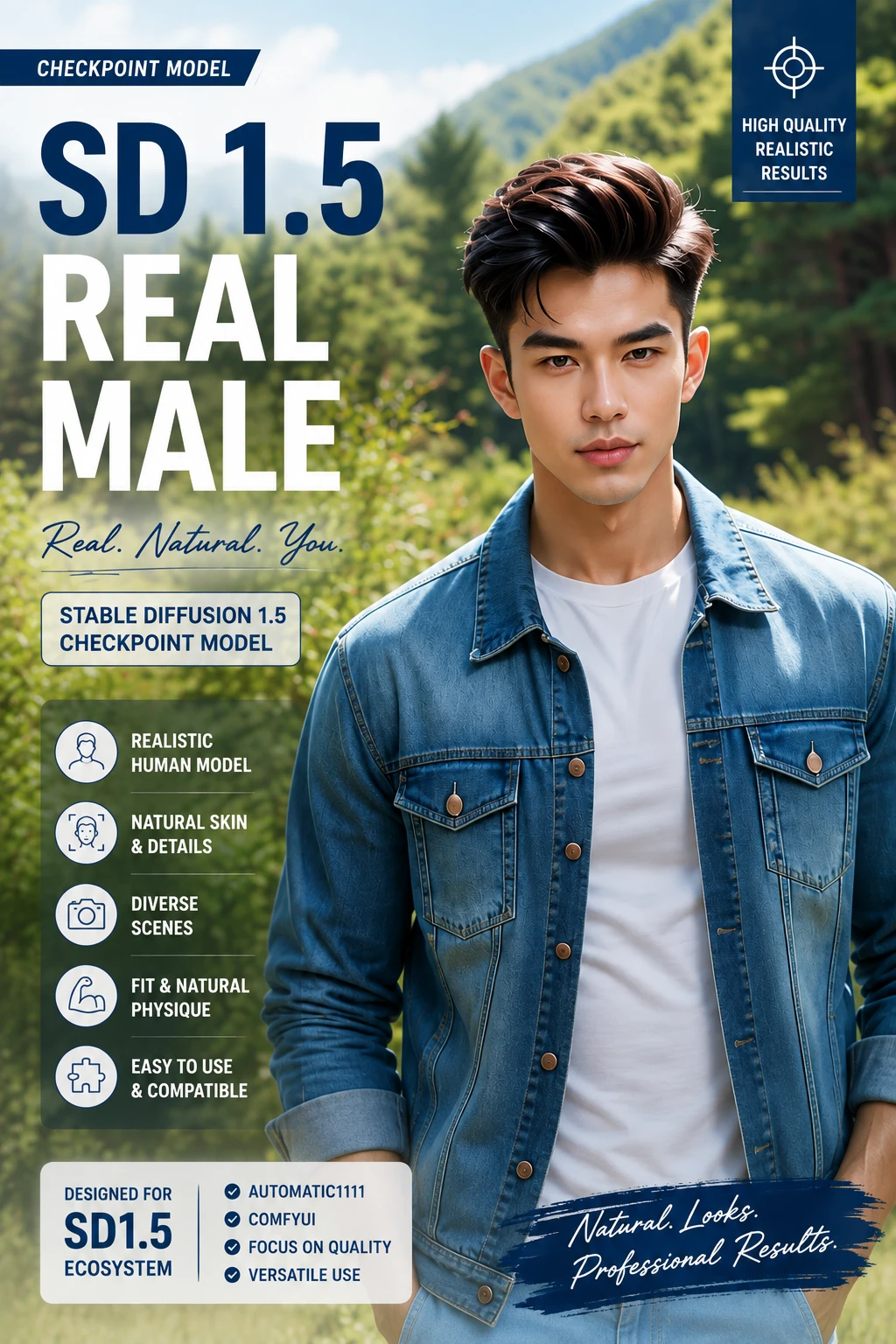 SD1.5 Real Male RealMale