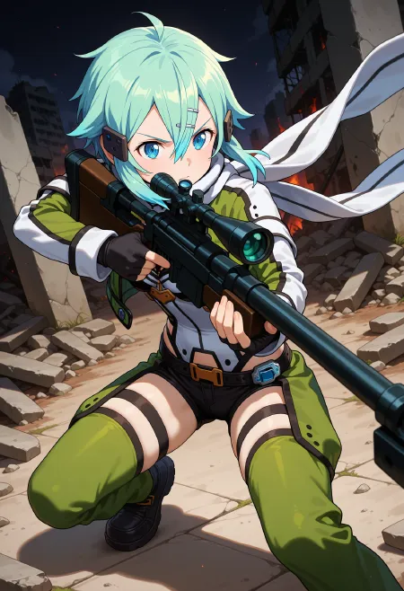 [Illustrious, SD1.5] Sinon シノン / Sword Art Online 1