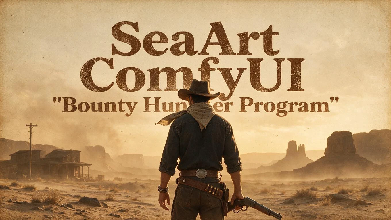 🏜️ SeaArt ComfyUI "Bounty Hunter Program" is coming soon