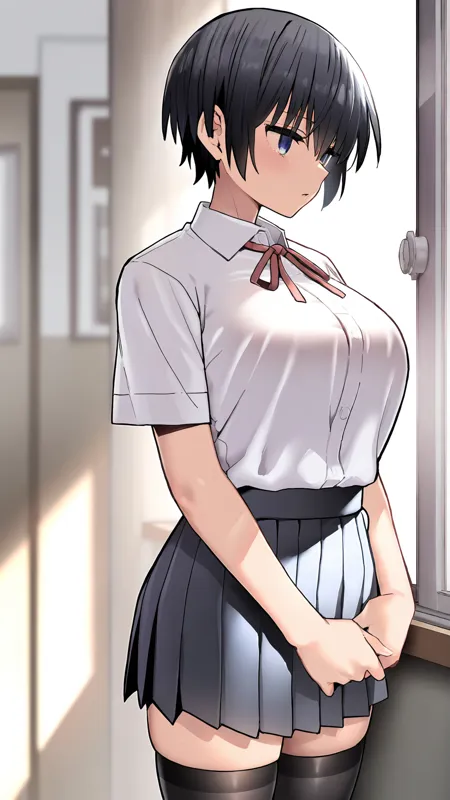 僕が先に好きだった無表情幼馴染とキスなし交〇練習 anime style V1