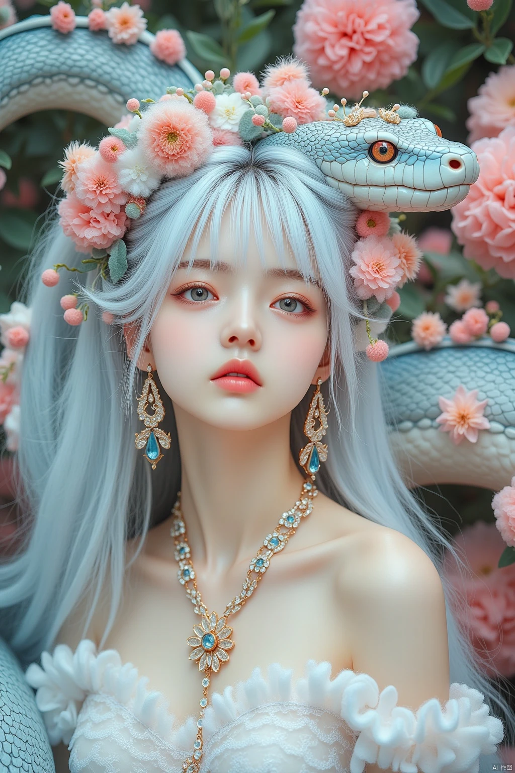 梦镜蛇女Giant snake-flux-lora-03-One thought V1 V1