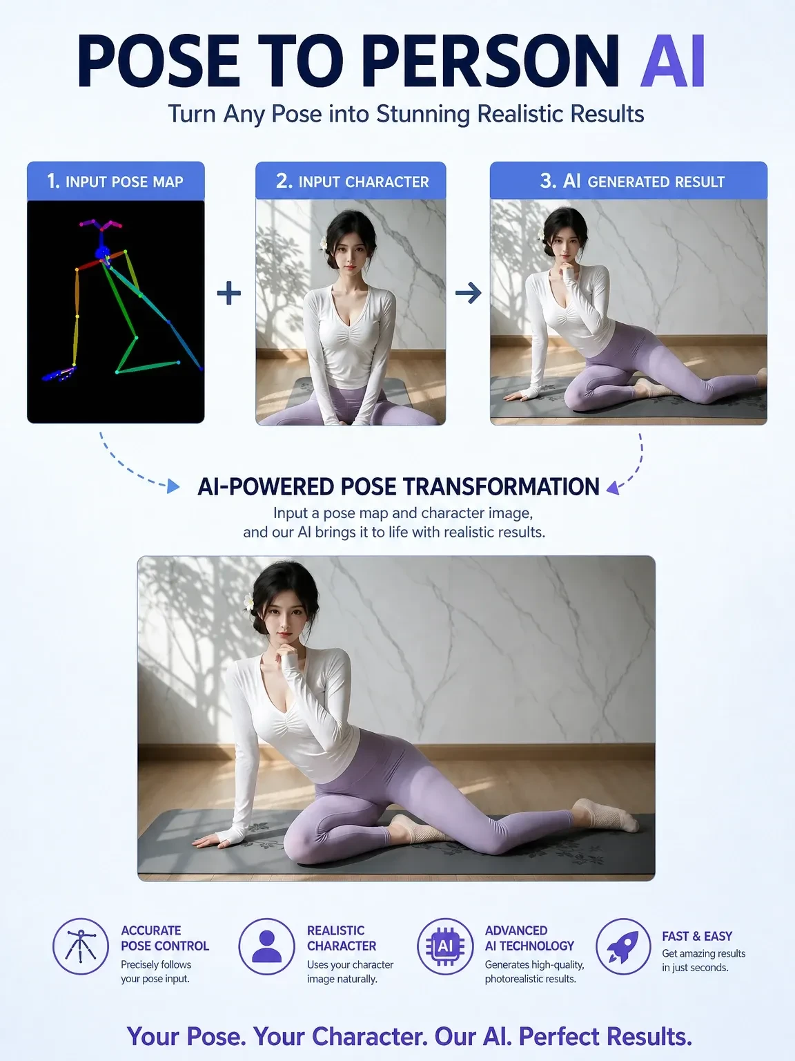 qwen image 2.1 - Single-Person Motion Transfer