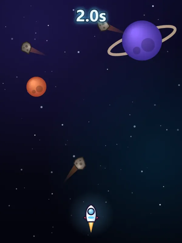 Character at bottom of screen,