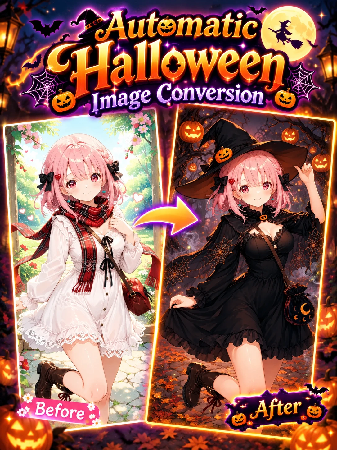 Conversão de imagem de Halloween (imagem para imagem)